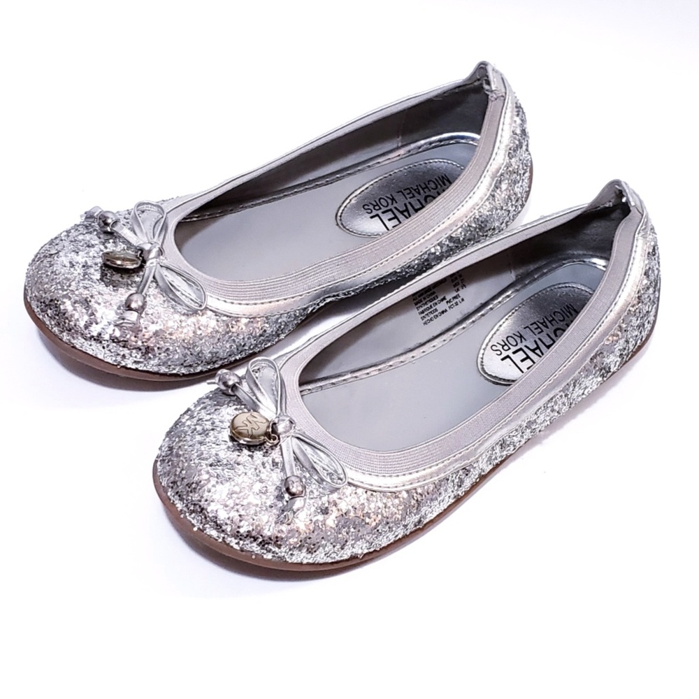 MICHAEL Michael Kors Martina Silver Glitter Shoes